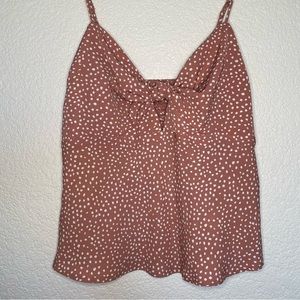 Abercrombie & Fitch Rose Knot-Front Cami